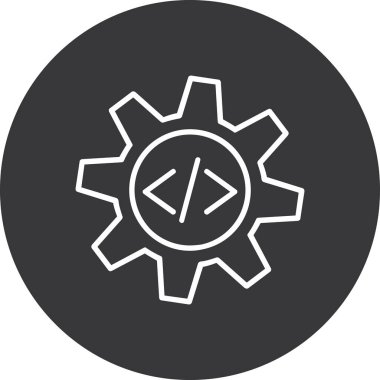 Teçhizat Web simgesi basit illüstrasyon