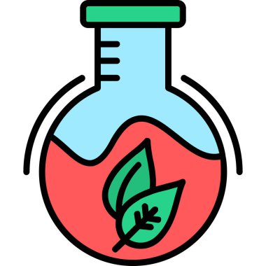 Kimya şişesi. Basit tasarım