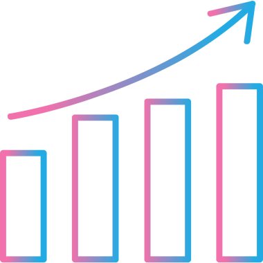 bar grafik simgesi, vektör illüstrasyonu