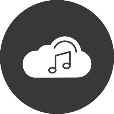 Bulut simgesinin vektör illüstrasyonu