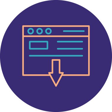 seo modern simgesinin vektör illüstrasyonu