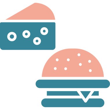 Hamburger yemek ikonu