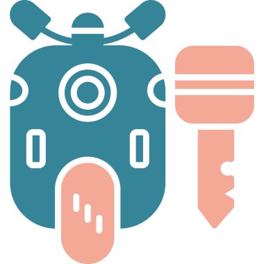 Modern simgenin vektör illüstrasyonu