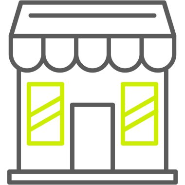 Mağaza binası Basit resimleme