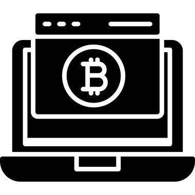 Bilgisayar. Web simgesi basit illüstrasyon