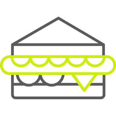 Yemek. Basit web vektör simgesi