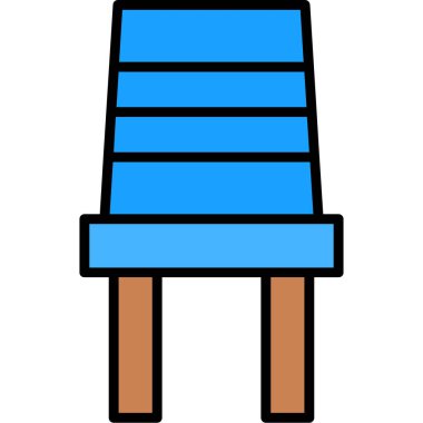 Yedek kulübesinde. Web için bank vektör simgelerinin özet çizimi