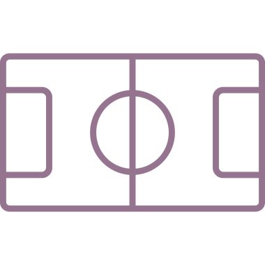 Futbol sahası tarzı simgesi, spor