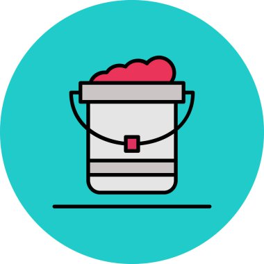 Çanta simgesinin vektör illüstrasyonu