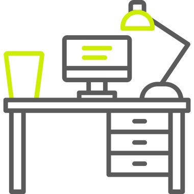 ofis Resepsiyon vektör çizim