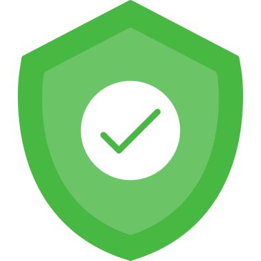 Kalkan simgesinin vektör illüstrasyonu