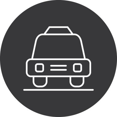 Projeniz için vektör taksi simgesi