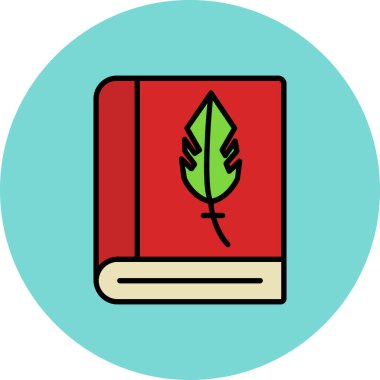 Kitap. Web simgesi basit illüstrasyon