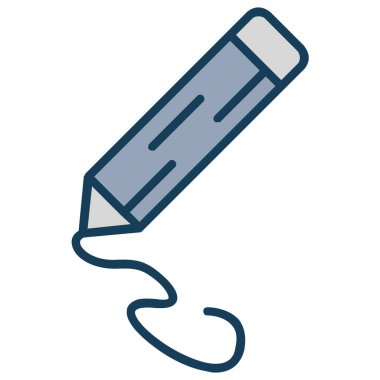 Kalem. Web simgesi basit illüstrasyon