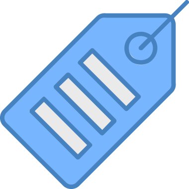 Alışveriş etiketi. Basit tasarım