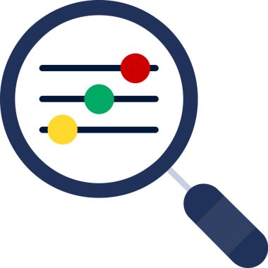 Arama simgesi, vektör illüstrasyonu