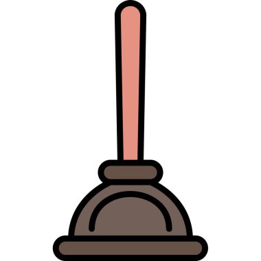 Bir elektrik süpürgesinin karikatür çizimi