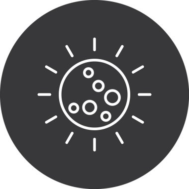 Güneşin vektör çizimi