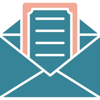 Mektup. Web simgesi basit illüstrasyon