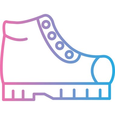 Ayakkabı. Web simgesi basit illüstrasyon