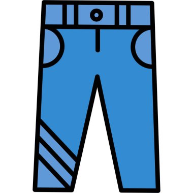 pantolon simgesi vektör illüstrasyonu