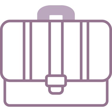 Çanta. Web simgesi basit illüstrasyon