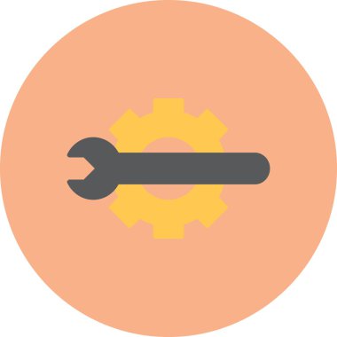 Modern dişli simgesinin vektör çizimi