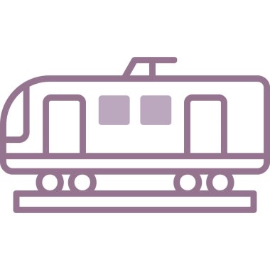 tren vektör simgesi. Trenin illüstrasyonu.