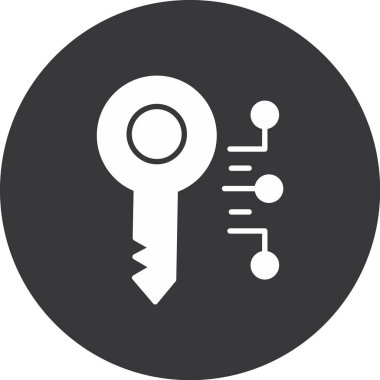 Anahtar simgesi vektör illüstrasyonu