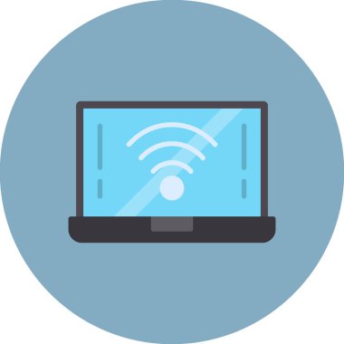 WIFI vektör düz renk simgesi