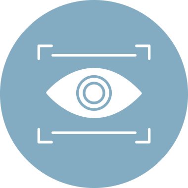 Göz. Web simgesi basit illüstrasyon