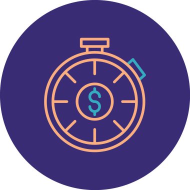 vector illustration of time management modern icon