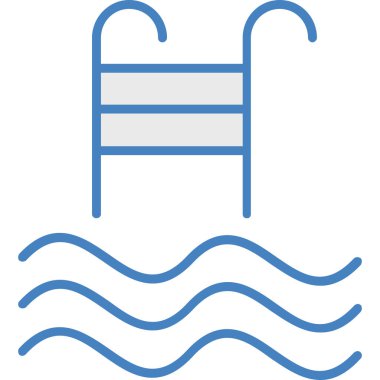 Yüzme Havuzu, vektör çizim