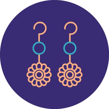 Bir çiçeğin vektör illüstrasyonu