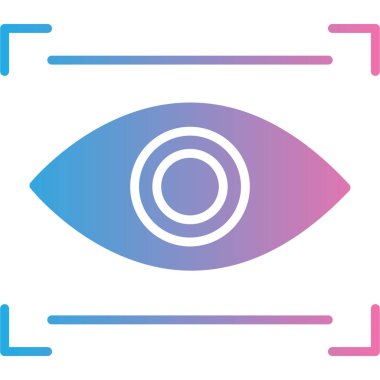 Göz simgesinin vektör illüstrasyonu