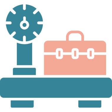 Seyahat simgesinin vektör illüstrasyonu