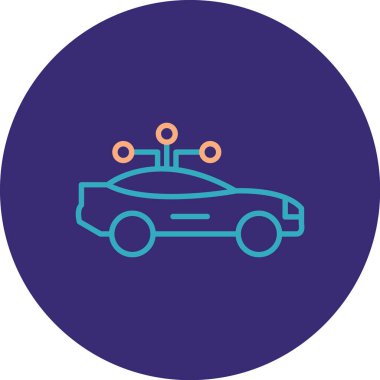 vektör araba simgesi, vektör illüstrasyonu