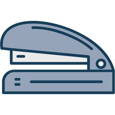 Ofis zımbası, illüstrasyon, beyaz arkaplan üzerindeki vektör.