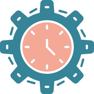 saat vektör simgesi, modern biçim