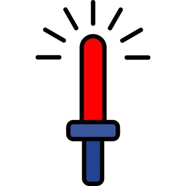 Meşale simgesi vektör illüstrasyonu