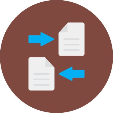 Dosya simgesinin vektör illüstrasyonu