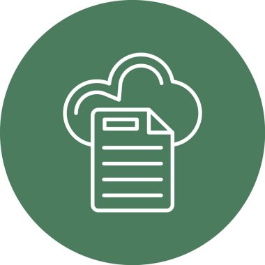 bulut depolama simgesi, vektör illüstrasyonu