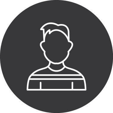 Avatar insan vektör illüstrasyonu