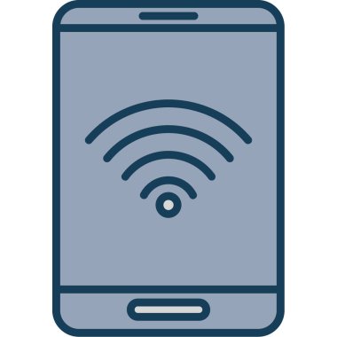 wifi düz vektör simgesi