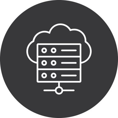 Bulut Veri simgesi vektör çizimi