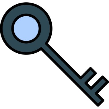 Anahtar simgesi vektör illüstrasyonu