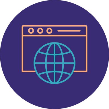 Seo simgesinin vektör illüstrasyonu