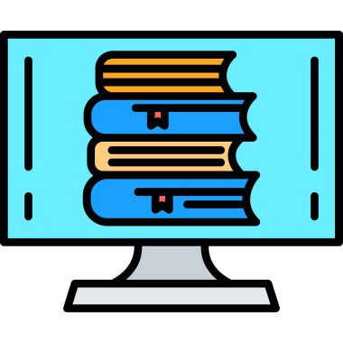 Kitap simgesi, vektör çizim