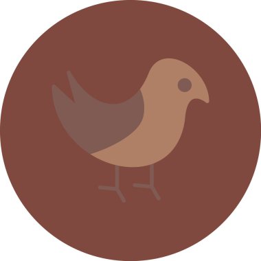 Kuş. Web simgesi basit illüstrasyon