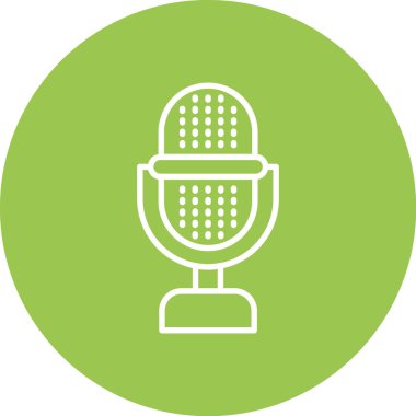 mikrofon vektör illüstrasyon işaret tasarımı